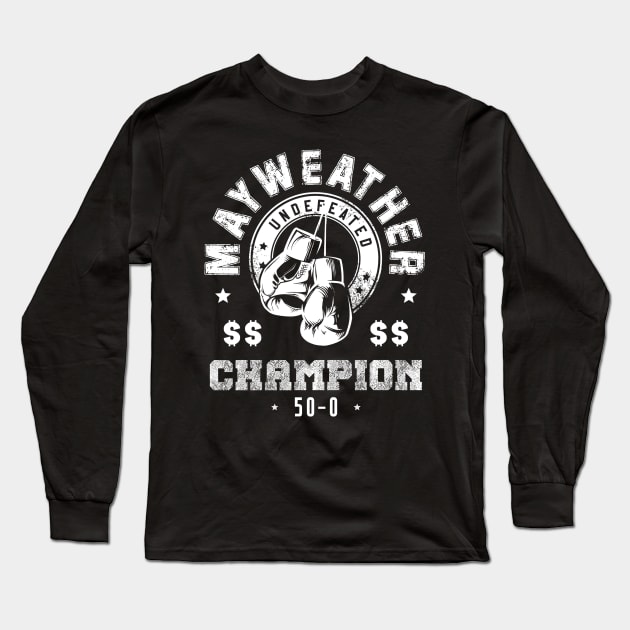 Floyd Money Mayweather Long Sleeve T-Shirt by CulturedVisuals